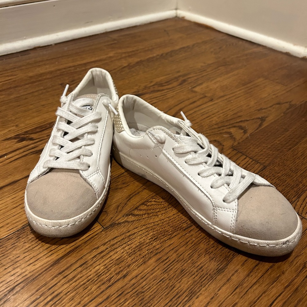 Vintage Havana White and Tan Sneakers